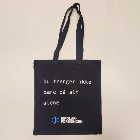 Handlenett (totebag) - "Du trenger ikke bære alt alene."