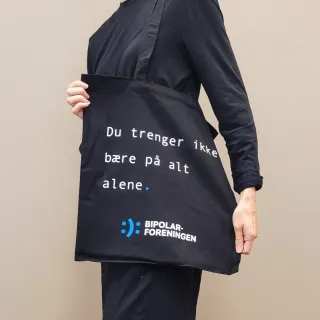 Handlenett (totebag) - "Du trenger ikke bære alt alene."